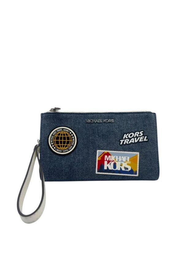 MICHAEL KORS - TRAVEL EMBLELLSHED DENIM WALET